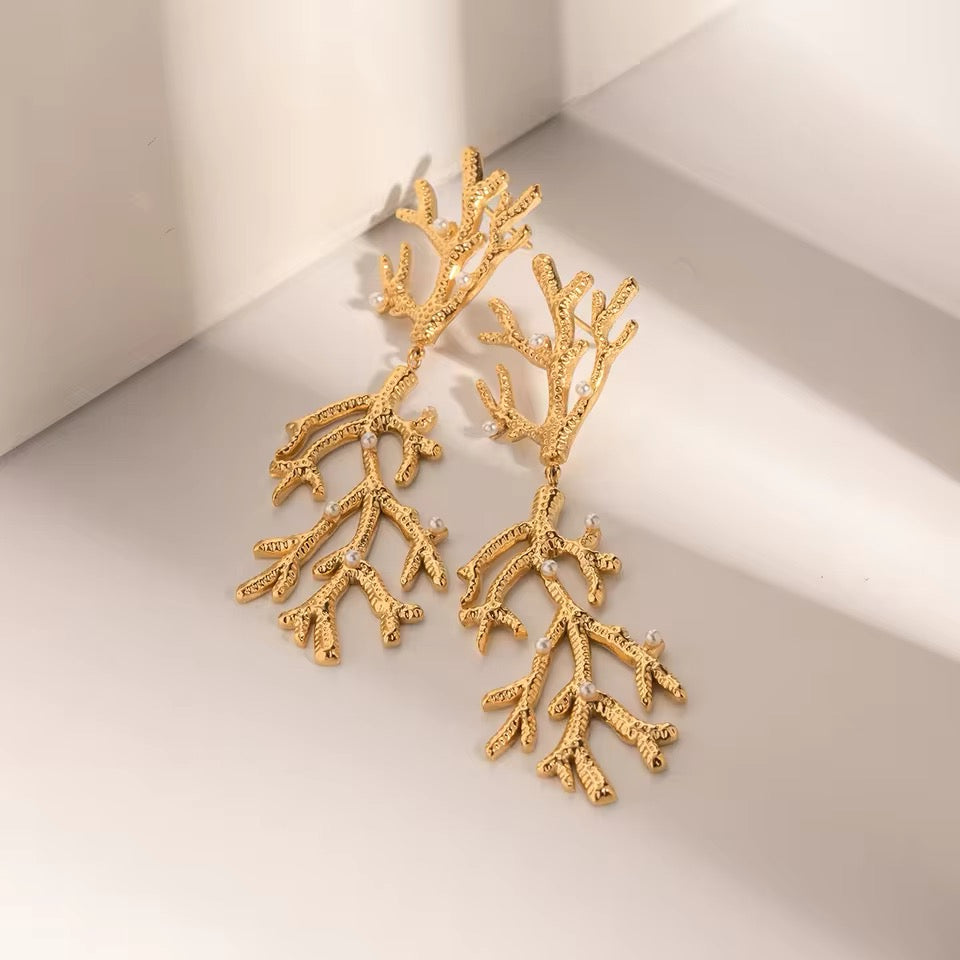 CORAL EARRINGS